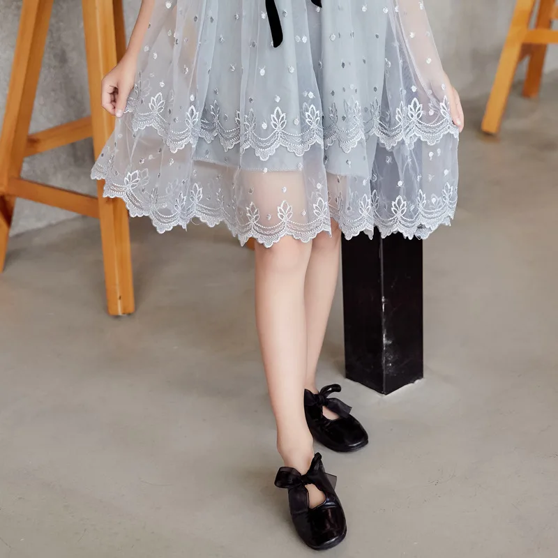 Платье для маленьких девочек 2021 летние платья газовое детское платье с цветочным