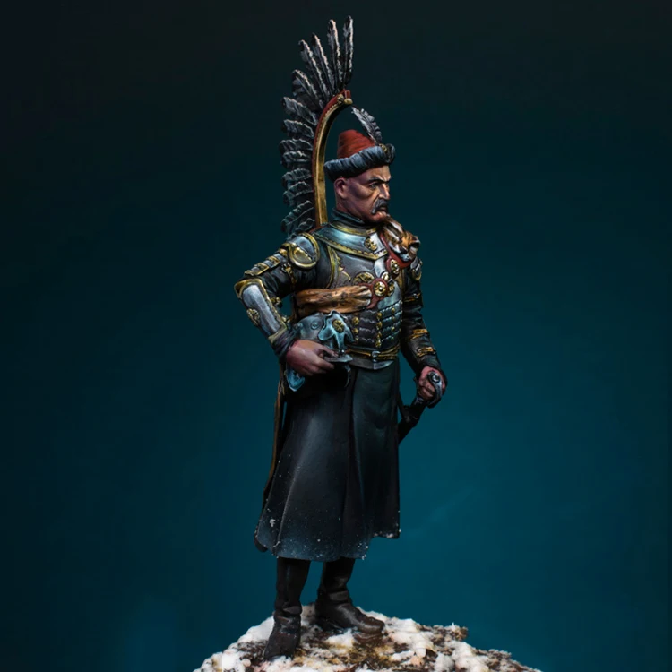 Масштаб 1/24 Неокрашенная полимерная Коллекционная Фигурка Hussar