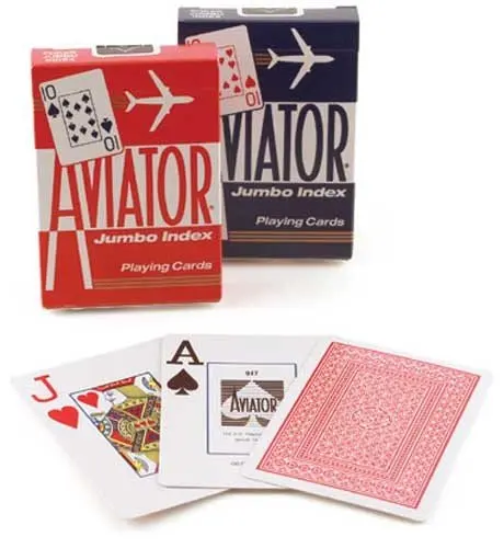 Игральные карты Aviator Jumbo Index (USPCC 54 карты) | Спорт и развлечения