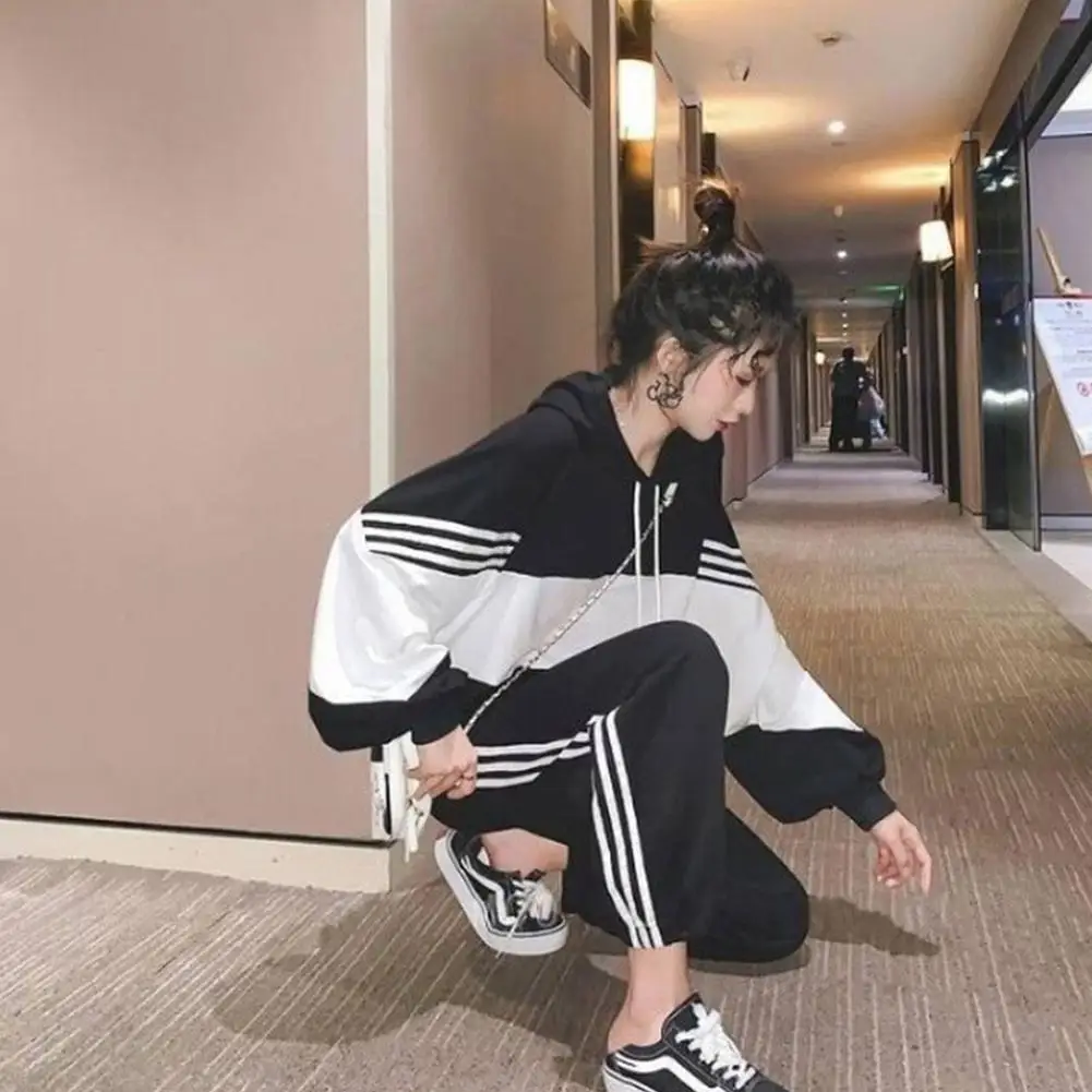 DSstyles Модный женский спортивный костюм Женская Осенняя одежда из двух предметов