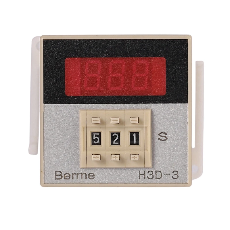 H3D-3 AC220V Digital LED Delay Time Relay Timer Control Switch 999 SEC 8-Pin Flame-Retardant PVC Shell | Инструменты