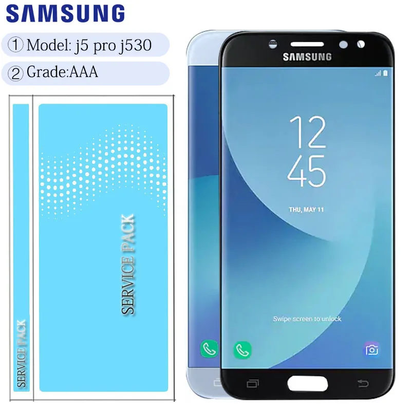 5,2 ''OLED дисплей Замена для SAMSUNG Galaxy J5 PRO J530 J530F lcd кодирующий преобразователь сенсорного экрана в сборе