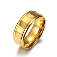 jhsl 8mm trendy men rings blue black gold color fashion jewelry high polishing stainless steel party gift size 7 8 9 10 11