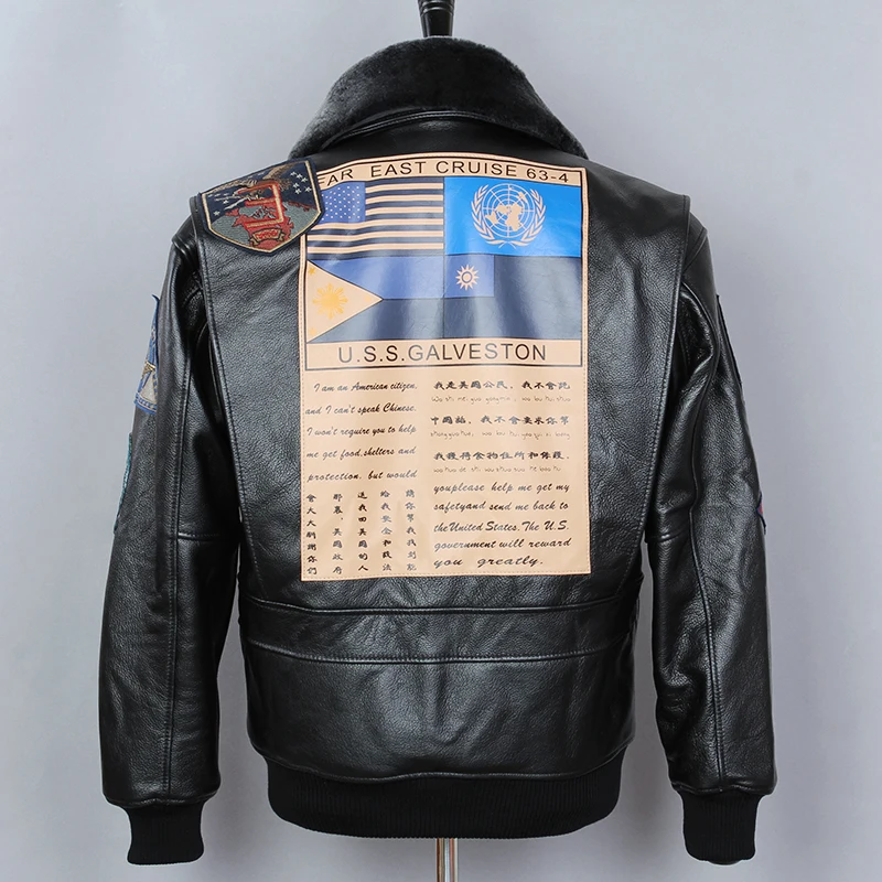 Модная Байкерская мотоциклетная куртка AVIREX FLY из натуральной коровьей кожи с