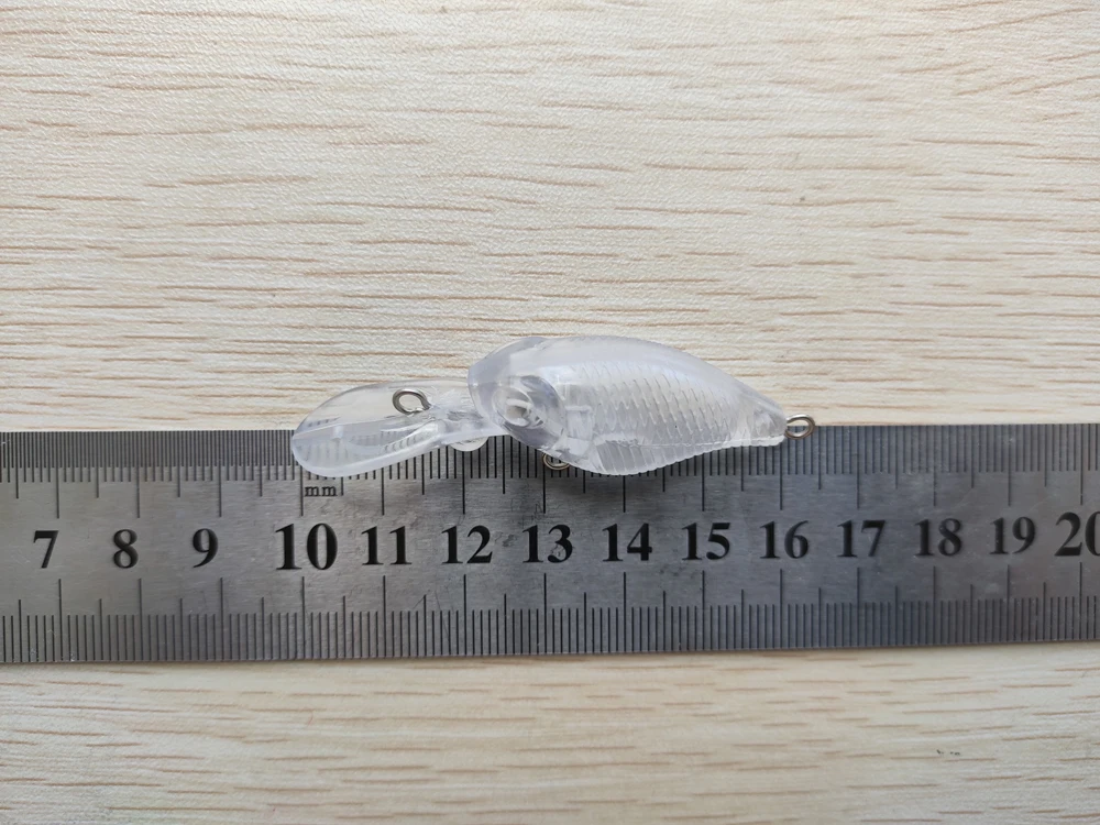 10 шт. Неокрашенная рыболовная блесна без рисунка кренкбейты жесткие приманки