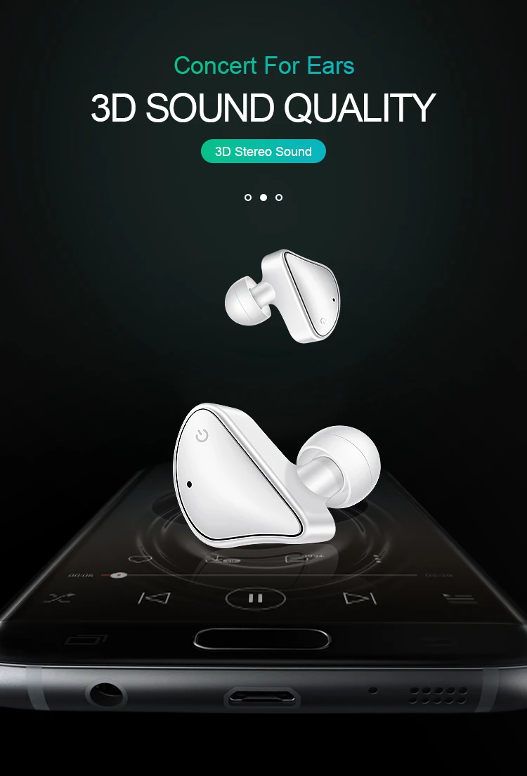 

NEWTrue Wireless Bluetooth 5.0 Earphone with Charging Case, Compatible with Android and iOS IPX5 Sweatproof Deep Bass Feature