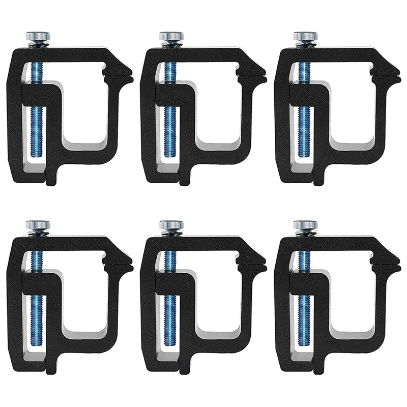 

6 PCS Mounting Clamps Rack Clamps Truck Cap Topper Camper Shell Heavy Duty for Chevy Dodge,Ram F150 Mitsubishi, Toyota
