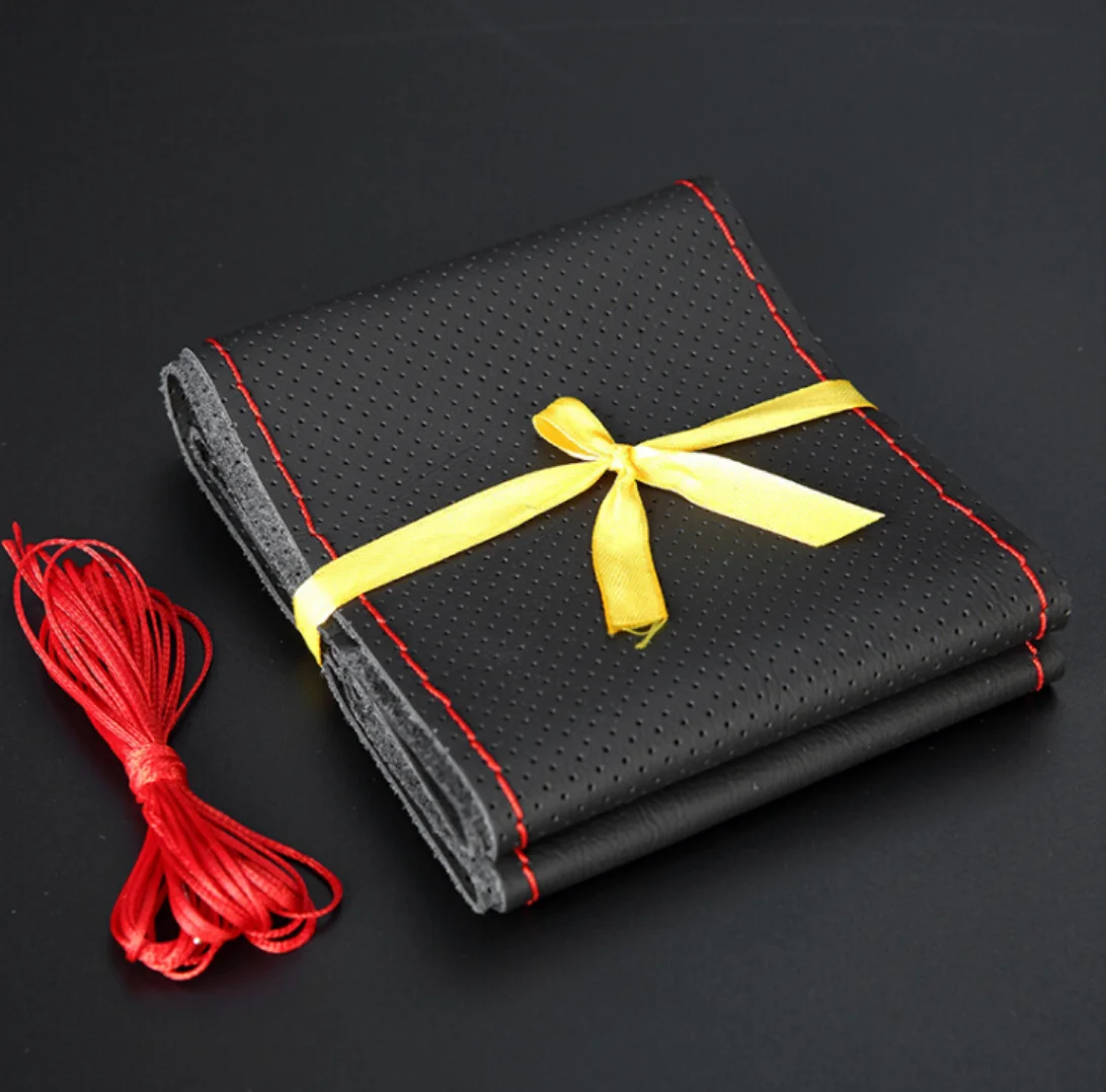 DIY Texture Soft Auto Car Steering Wheel Cover for civic 2014 clio passat b5 focus mk2 fiat bravo nissan kicks 2018 opel vw up | Автомобили