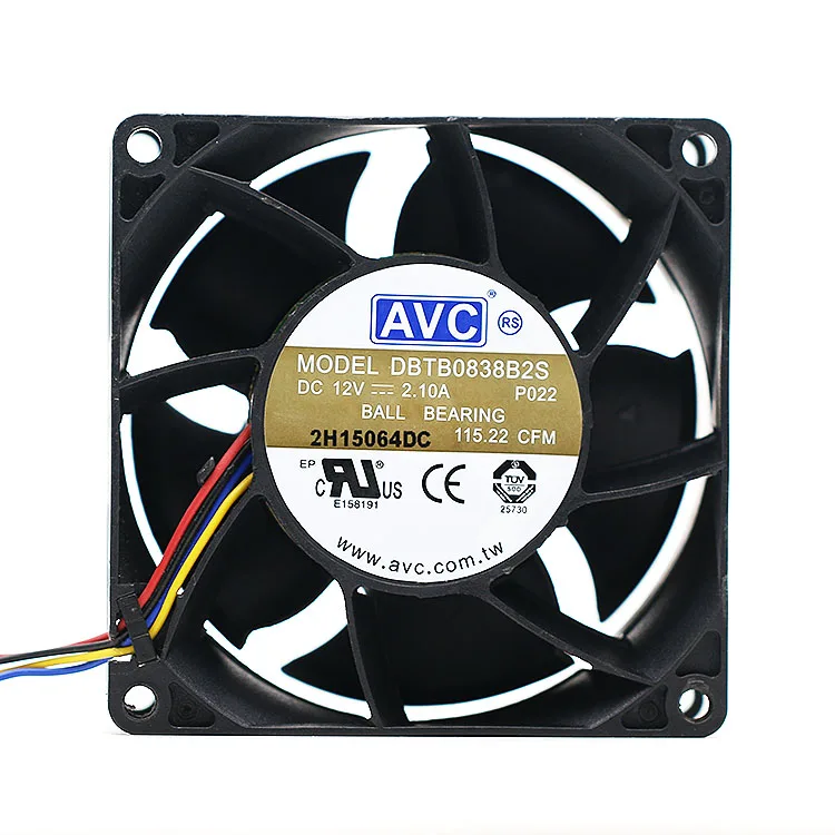 Для AVC DBTB0838B2S 8038 12 в а 8 см четырехпроводной ШИМ 4 контактный Стандартный