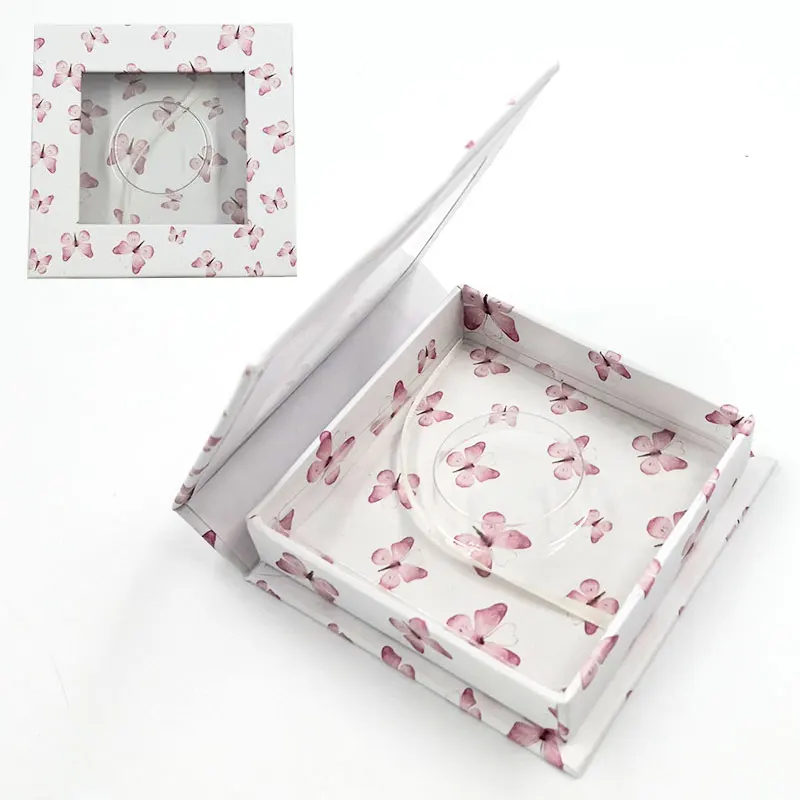 

New Lash Square Boxes Packaging Custom Eyelash Faux Cils Packaging Box With Logo Private Name Lashes Packaging Case Vendor