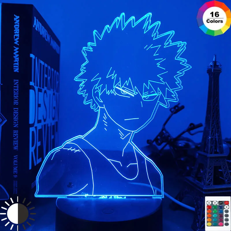 Светодиодный светильник в стиле аниме Моя геройская Академия бакуго украшение