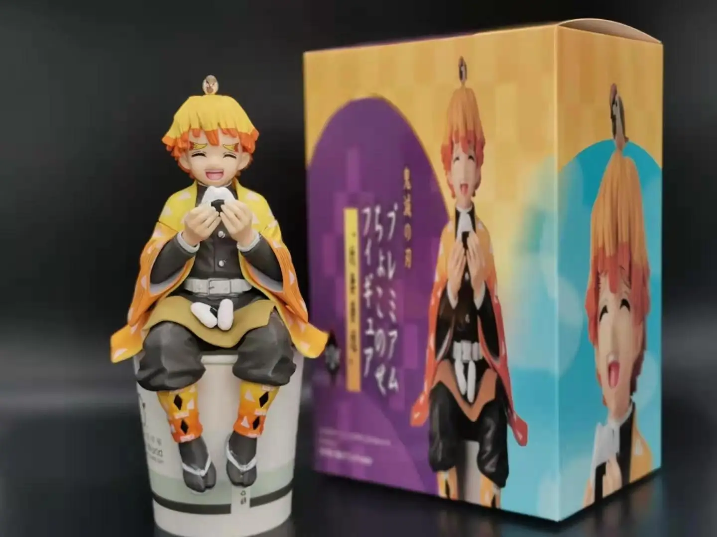 

Demon Slayer Sitting Version Kamado Tanjirou Action Figure 1/8 scale painted figure Rice Ball Agatsuma Zenitsu PVC figure Toys