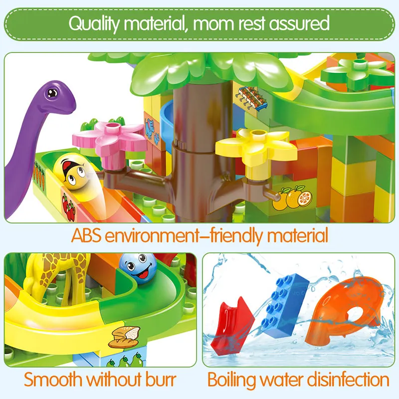 Детский конструктор-лабиринт с шариками воронкой и горкой | Игрушки хобби