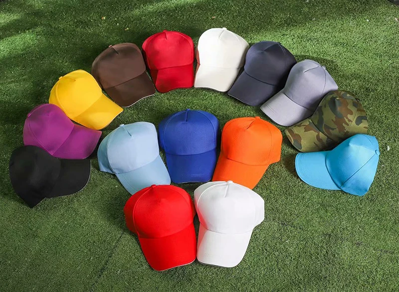 

100% Cotton Hot Sale Team Custom Logo Printing Baseball Hat 15 Solid Colors Travel Sport Baseball Hat for Men and Women ZZ-263