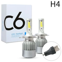 cob h4 led headlight kit light bulbs high low beam 6000k hb2 9003 100w 20000lm