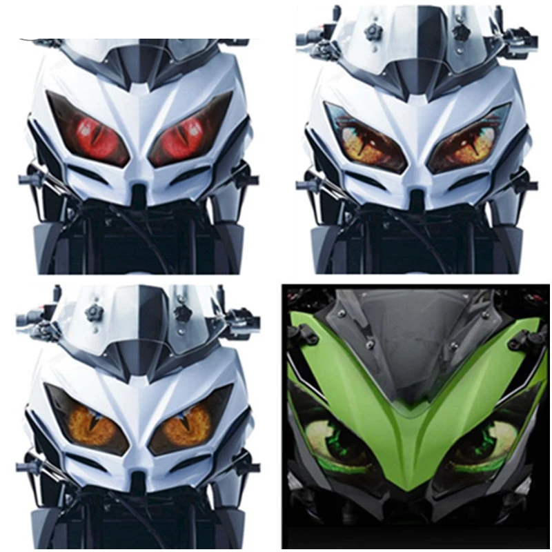 

Motorcycle Headlight Protection Sticker Headlights Eye Body Sticker for Kawasaki Ninja650 2017-2019 Versys650