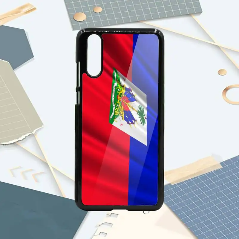 

Vintage Haitian Flag Phone Case PC For Samsung galaxy S note 8 9 20 10 e lite2019 plus pro ultra