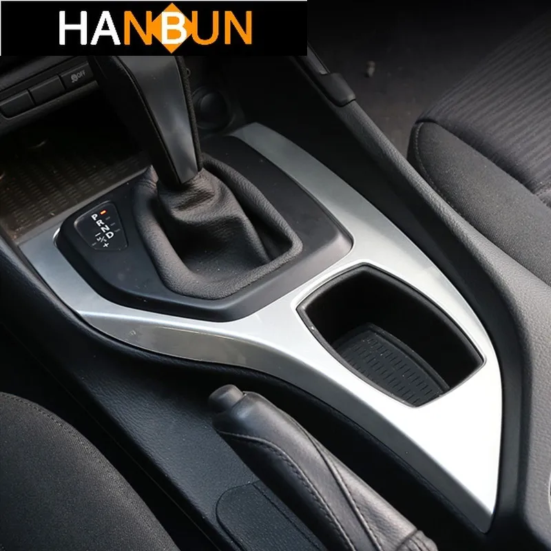 

Car Styling Console Armrest Gear Shift Frame Decoration Cover Sticker Trim For BMW X1 E84 2013-2015 LHD Interior Accessories