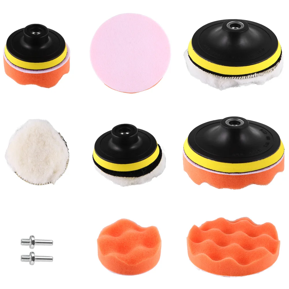 

16 Pcs Buffing and Polishing Pad Drill Polishing Pads kit Drill Adapter