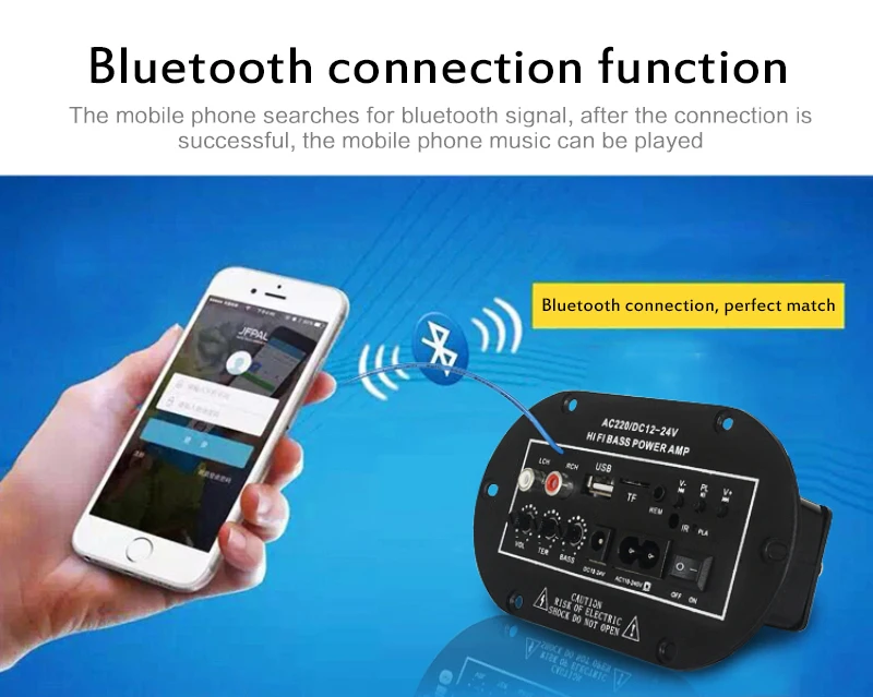 8 дюймовый 12 В 24 220 автомобильный аудио стерео усилитель мощности Bluetooth FM радио