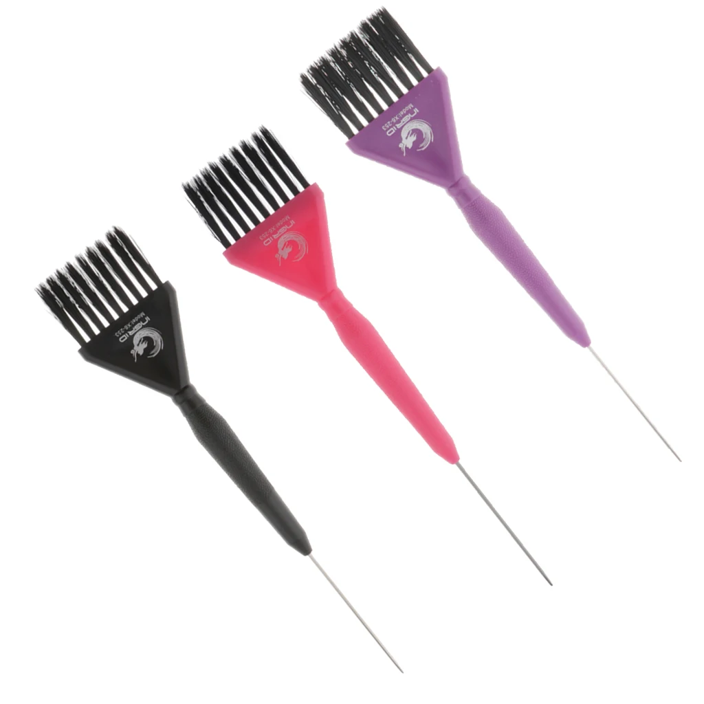 

Pin Tail Hair Dye Coloring Treatment Applicator Brush Sectioning DIY Brush