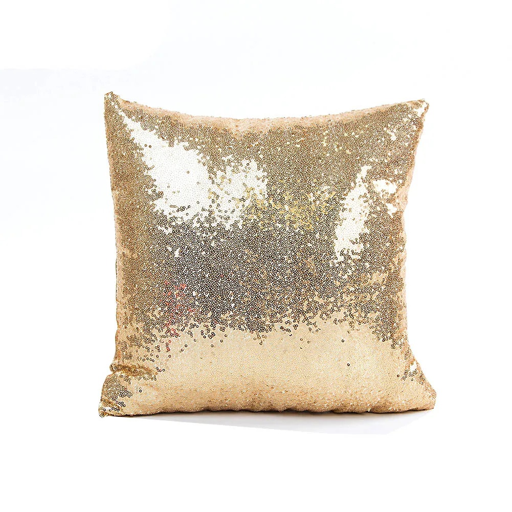 

1 pcs Solid Color Sequins Square Cushion Cover DIY Throw Pillow Case Pillowslip For Car Bedroom Home Decor Decorative 40x40 cm