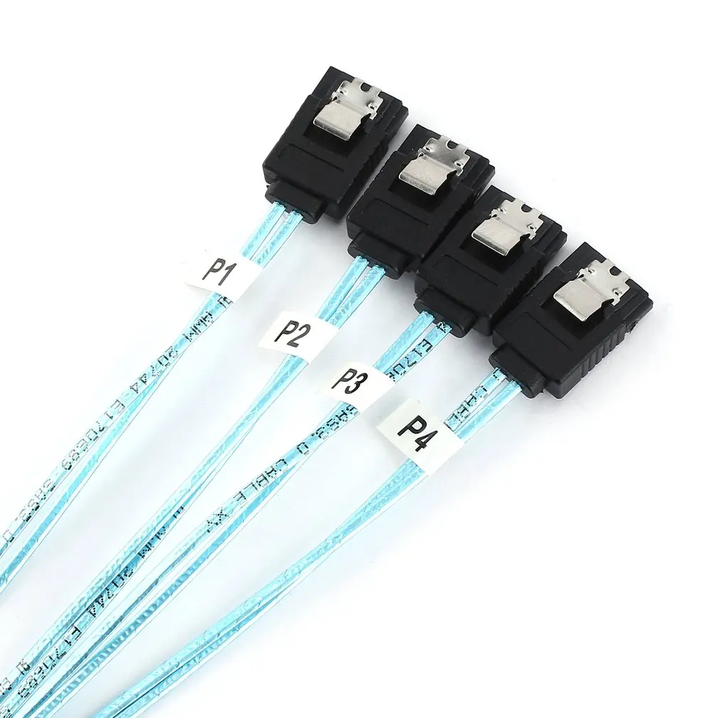 Mini SAS 4i SFF 8087 36P 36 Pin типа папа для 4 SATA 7 контактный разветвитель адаптер кабель 0 5 м