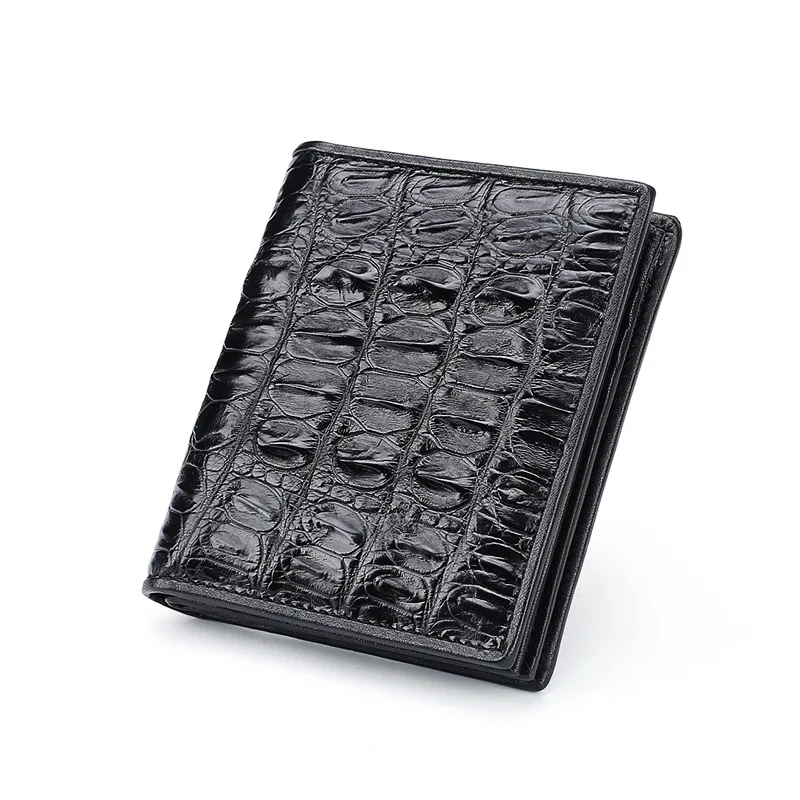 Masculina de Couro de Crocodilo Clipe de Notas Nova Tailândia Carteira Curto Grande Multi-cartão Genuíno Venda Quente Bolsa
