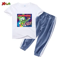 kids clothes toddler boys cartoon outfits girls summer tees suits 2 8years kids clothing t shirttrousers sets birthday present