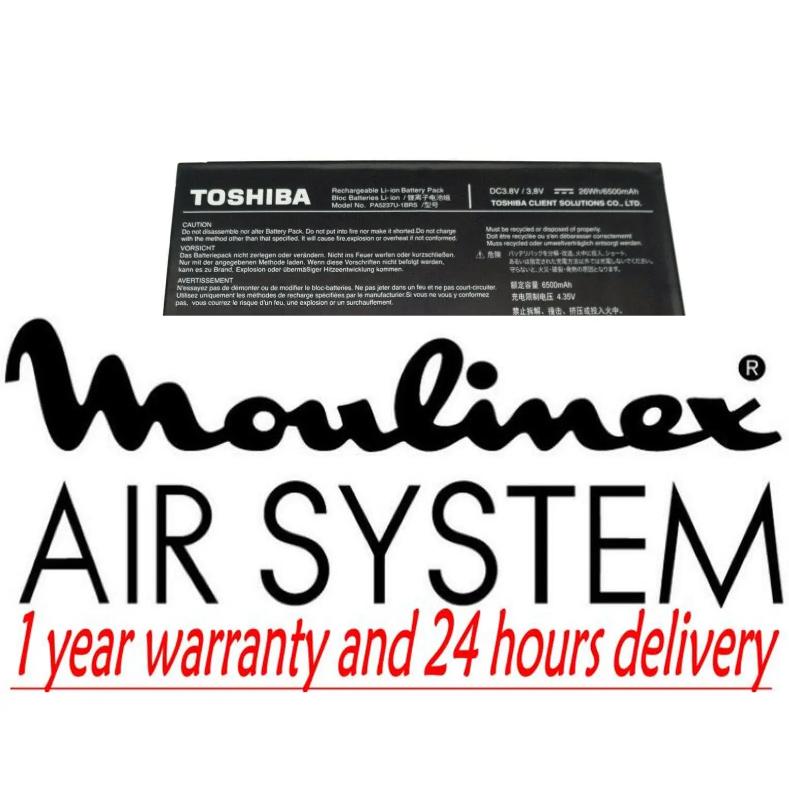 

Новый оригинальный аккумулятор для Toshiba DynaPad WT12PE