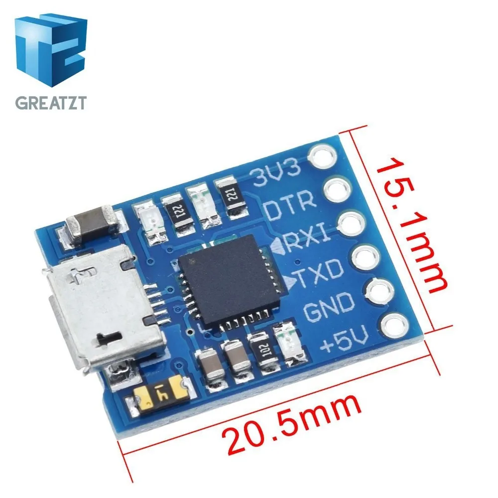 CP2102 USB 2,0 UART ttl 5PIN Соединительный модуль последовательный преобразователь STC Замена FT232 CH340 PL2303 CP2102 MICRO USB для aduino