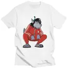 Винтажный спортивный костюм Nu Pogodi, хлопковая футболка с коротким рукавом, с принтом волка, Советский Союз, модная футболка с мультипликационным принтом