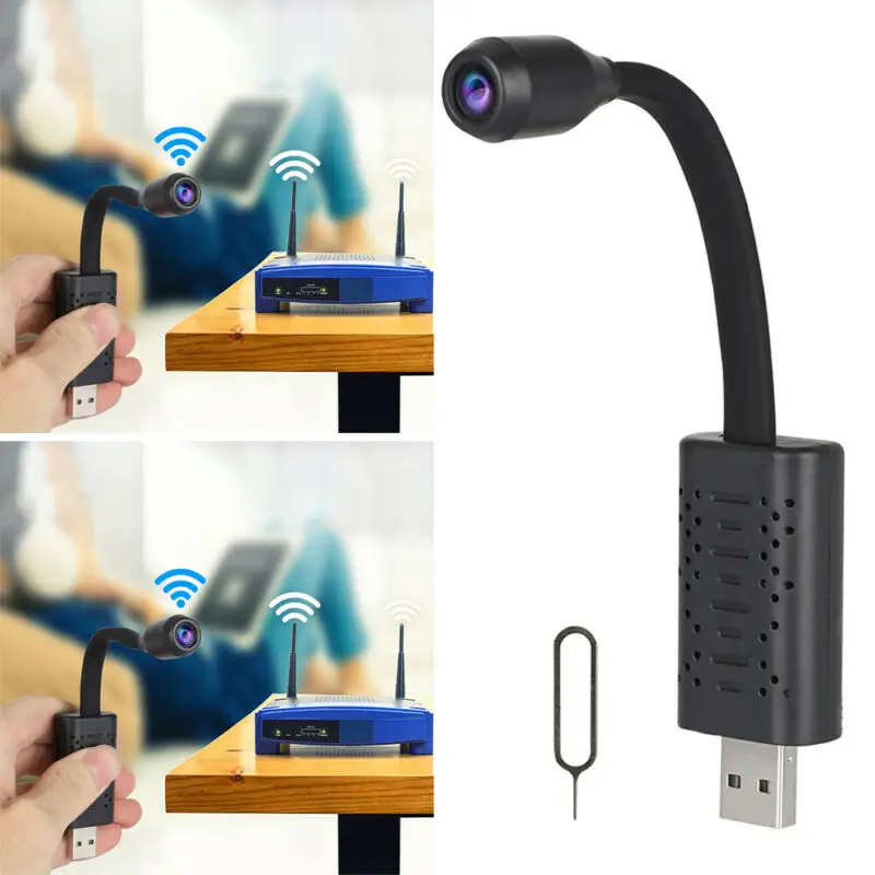 

Full HD 1080P Len Wireless WiFi Security Camera USB Ports Camcorder Night Vision