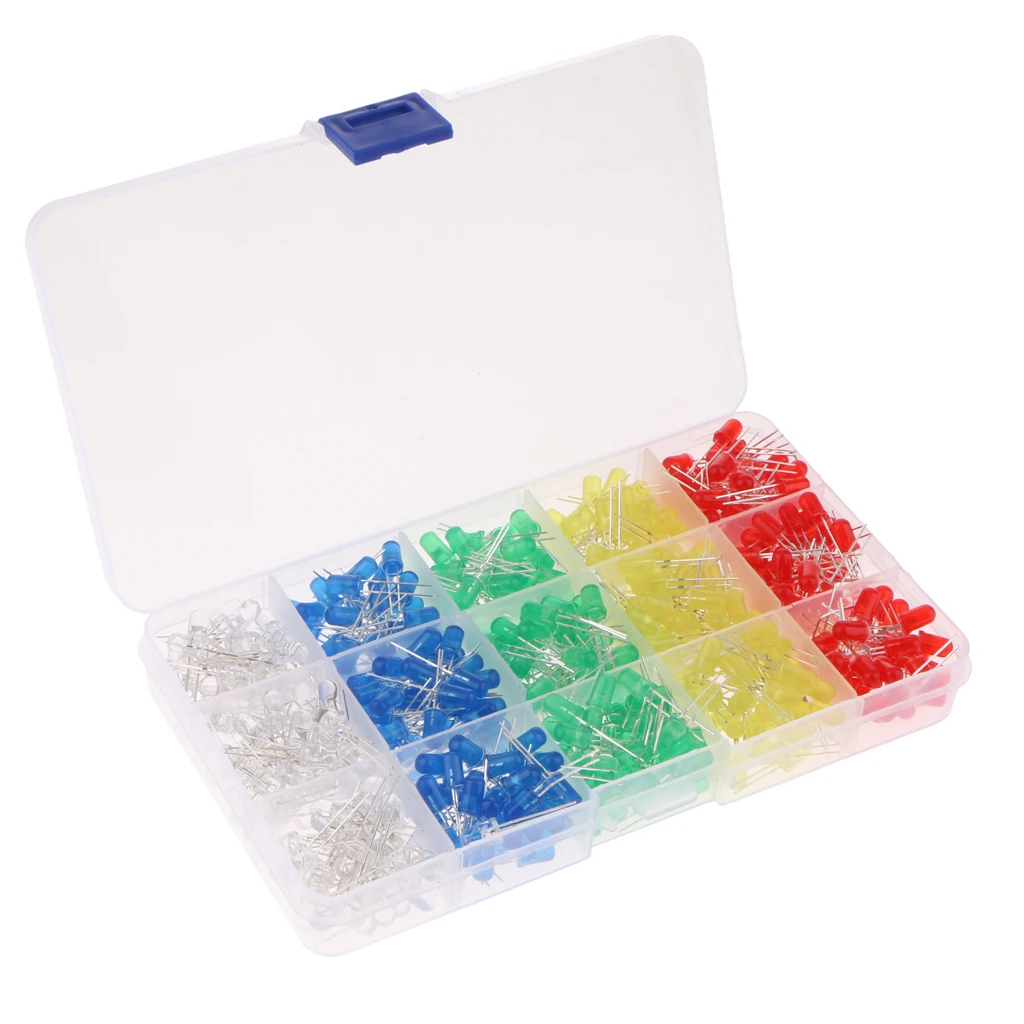 500 шт. 5 мм светодиодный Ассорти набор супер яркий светильник цветов +