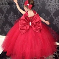 little kids birthday dresses glitz ball gown pageant dress flower girl dresses for weddings banquet with bow