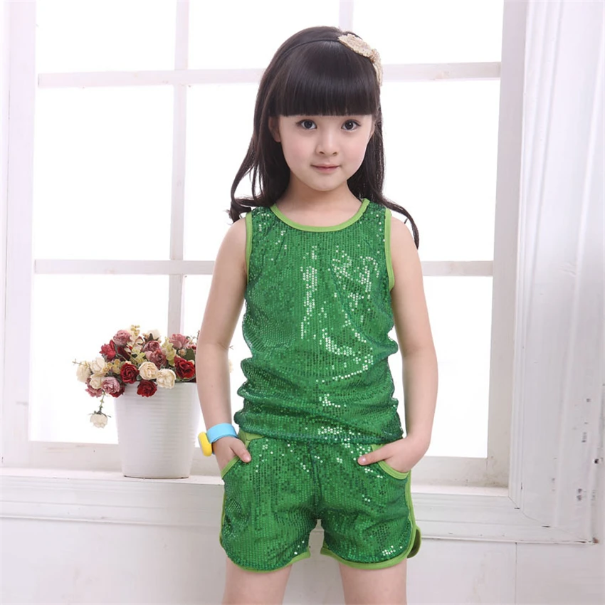 Комплект одежды из 2 предметов для детей танцевальные костюмы в стиле джаз хип