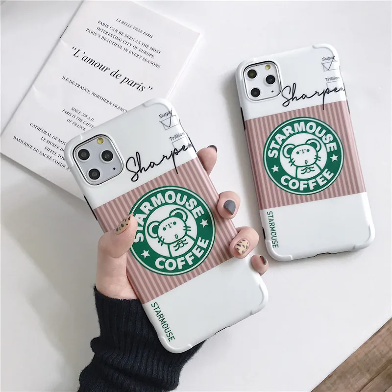 Милый чехол для телефона с рисунком кофе iPhone 11 Pro XS Max XR X 7 8 Plus противоударный