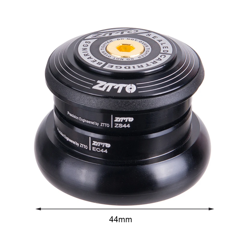 

ZTTO 4444T 44mm Bicycle Headset Straight Tube Fork Headset Aluminum Alloy MTB Bicycle Headset Tapered Tube Fork Adapter Headset