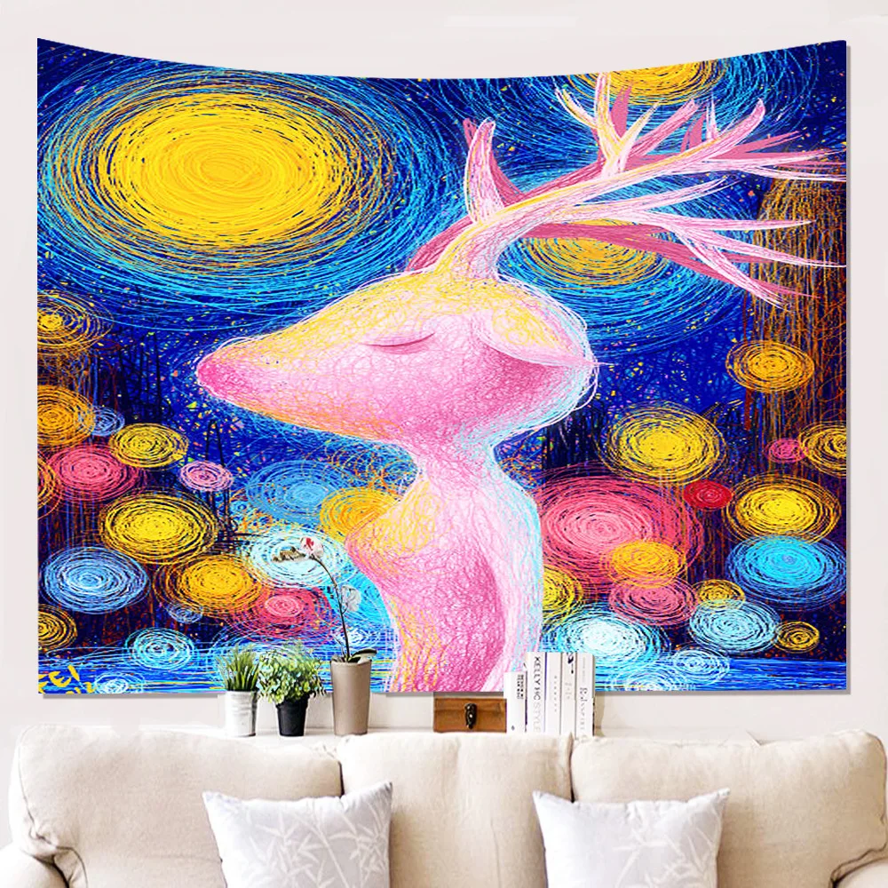 Zeegle мультфильм настенный гобелен креативное Искусство ковер Одеяло йога коврик