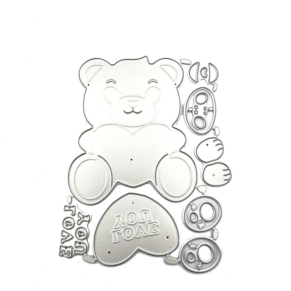 8 5*11 металлические режущие штампы для скрапбукинга DIY/Love Bear тиснение пули журнал