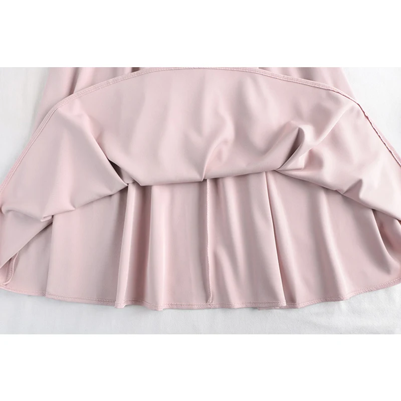 

TIGENA Women Long Skirt 2021 Spring Summer Casual Simple Style Solid Belt Elastic High Waist A Line Midi Skirt Female Ladies