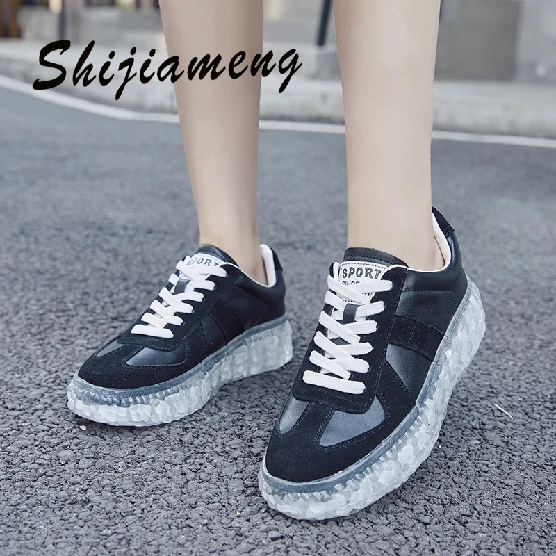 

Women's shoes ins fashion shoes 2021 new jelly sole single shoes women's summer leisure small white shoes women's leather