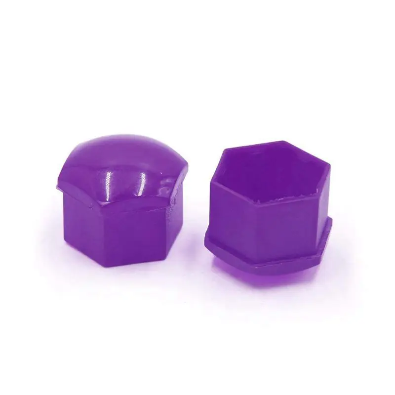 20 шт. фиолетовый Пластик колеса гайка болт крышки Кепки с удаление инструмент для