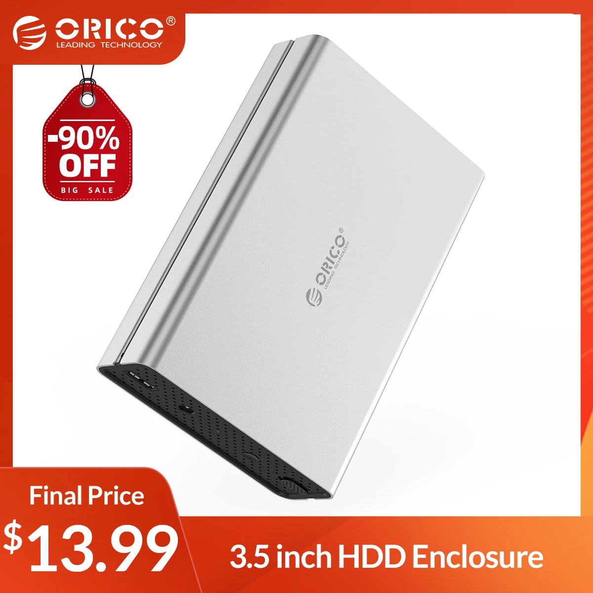 

Корпус для внешнего жесткого диска ORICO, 3,5 дюйма, USB на SATA, 5 Гбит/с