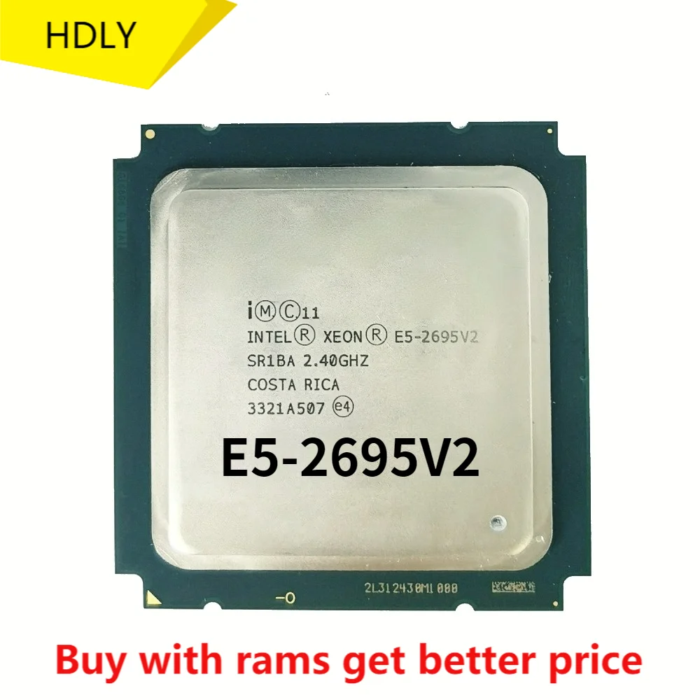 Intel Xeon E5 2695 v2 2.40GHz 30MB 12-Core 115W LGA 2011 SR1BA E5 2695V2 Server Processor cpu