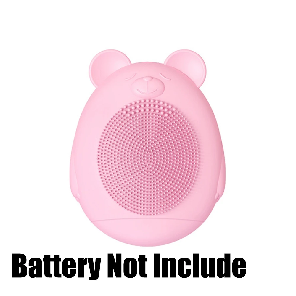 Battery Not Include Щетка для чистки лица, электрическая щетка для очищения лица, Мини электрическая щетка для очищения лица, Водонепроницаемая силиконовая щетка для чистки лица - Цвет: Battery Not Include