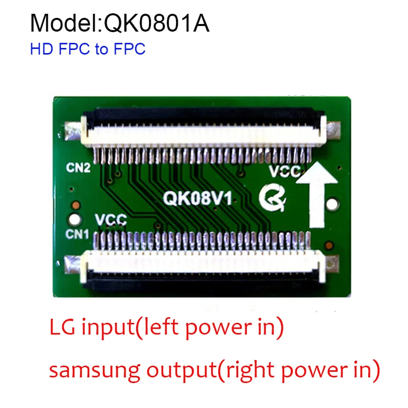 30pin FPC к Поворотная плата lvds 1366x768 интерфейс подключения адаптера QK0801A QK0802A QK0801B QK0802B