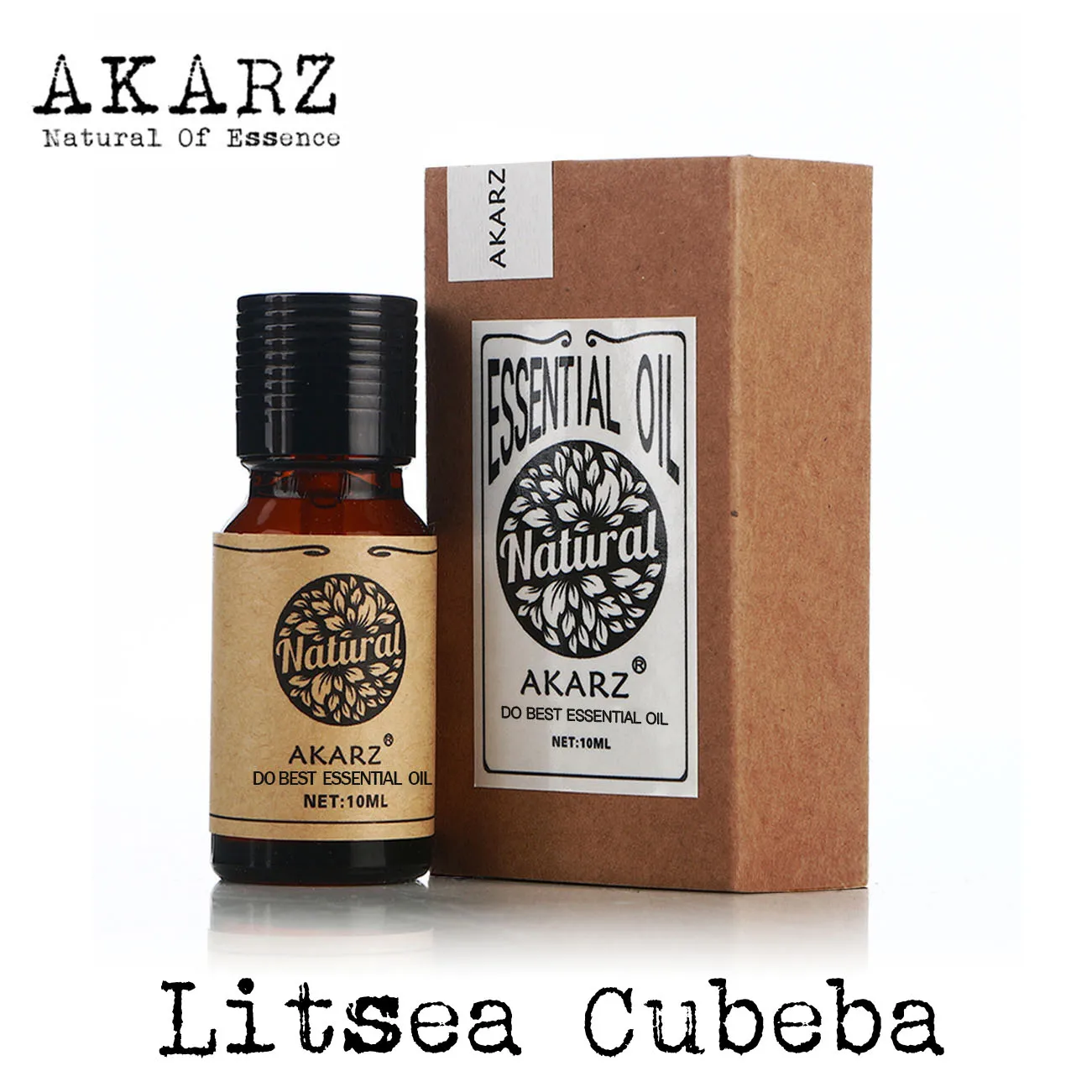 Akarz Top Brand Body Face Skin Care Spa Message Fragrance Lamp Aromatherapy Litsea Cubeba Oil