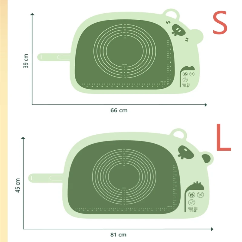 

Silicone Kneading Pad Thicken Kitchen Baking Plastic Panel Household Food Grade Kneading Pasta Chopping Board Rolling Pad