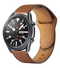 Кожаный ремешок для Samsung Galaxy watch 4Classic 44 мм Active 2, браслет для Huawei GT2Pro Galaxy 3 45 мм42 мм46 мм, 20 мм